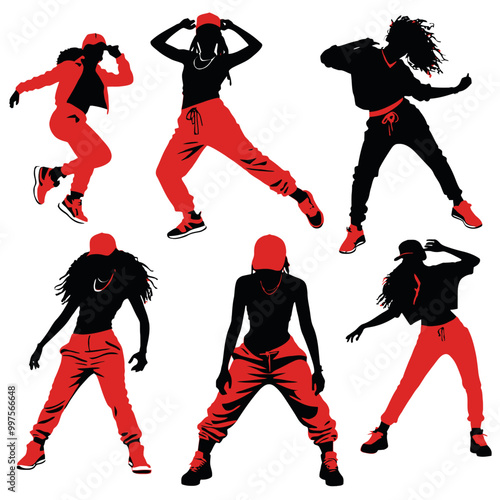 Hip-hop dance, PNG and vector