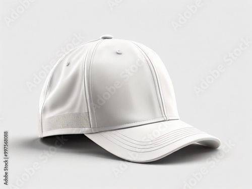 Cutout White Cap Mockup - Isolated on Transparent