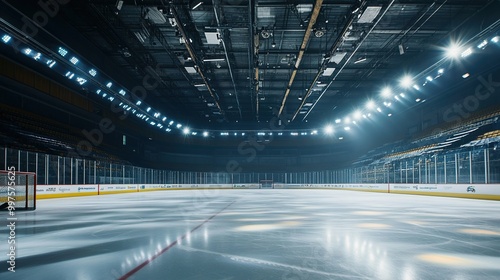 Close-Up of a Hockey Stadium