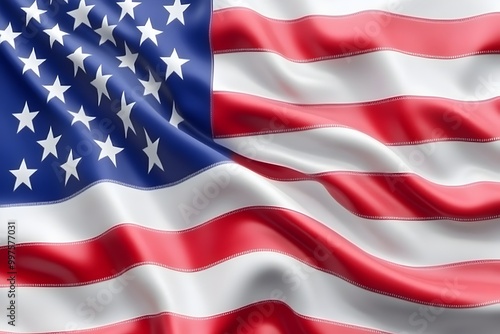 Visually Striking American Flag Background with Patriotic Symbolism and Details