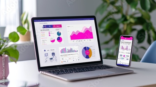 Data Analytics on Laptop and Smartphone Screens