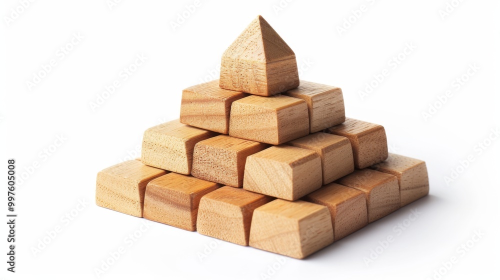 Wooden Block Pyramid: A Classic Toy for Creative Play Wooden Block Pyramid: A Classic Toy for Creative Play