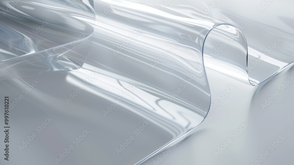 Naklejka premium Abstract Texture of Transparent Plastic Sheet