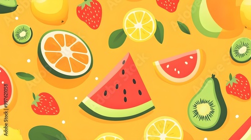 Fresh Fruit Background