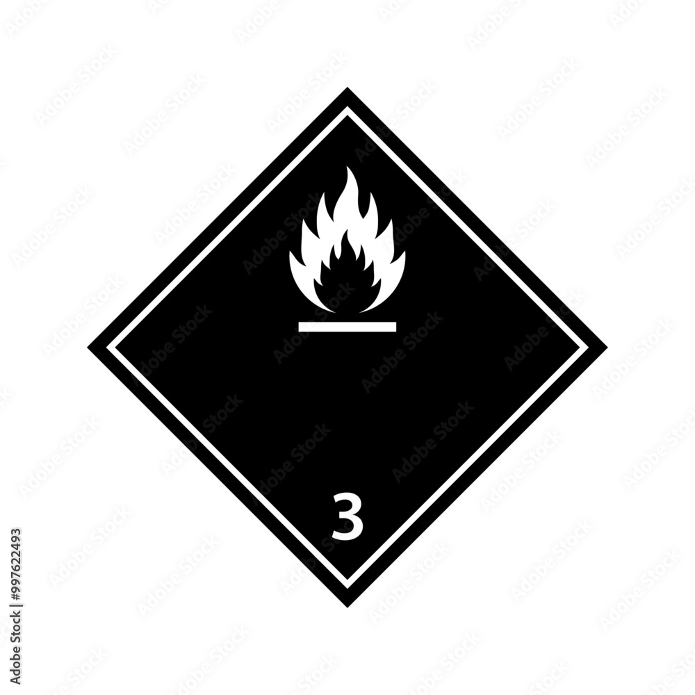 Flammable Liquid warning sign Flammable Liquid warning sign