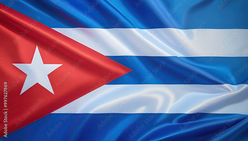 Cuban flag for national Day or Independence Day of cuba Cuban flag for national Day or Independence Day of cuba