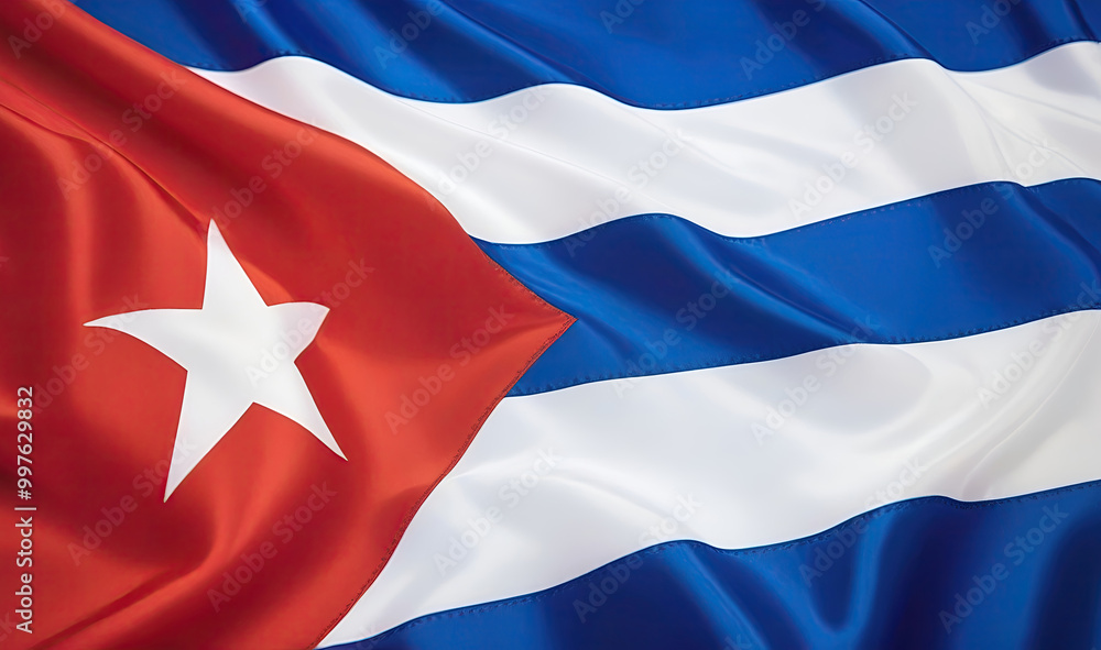 Cuban flag for national Day or Independence Day of cuba Cuban flag for national Day or Independence Day of cuba