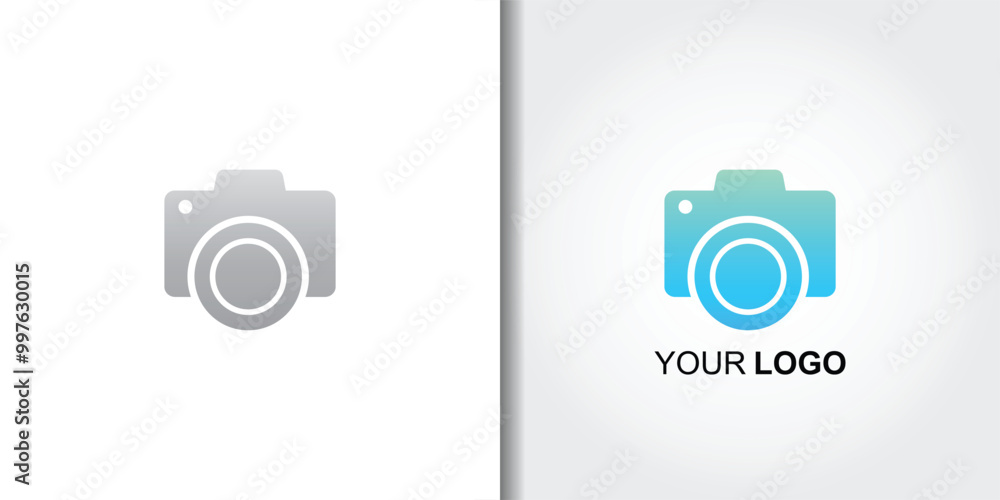 Minimalist Camera Outline Logo Minimalist Camera Outline Logo