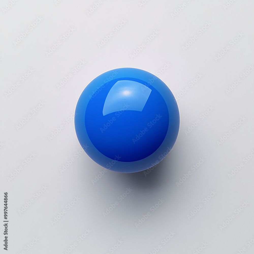blue glossy sphere on white background blue glossy sphere on white background