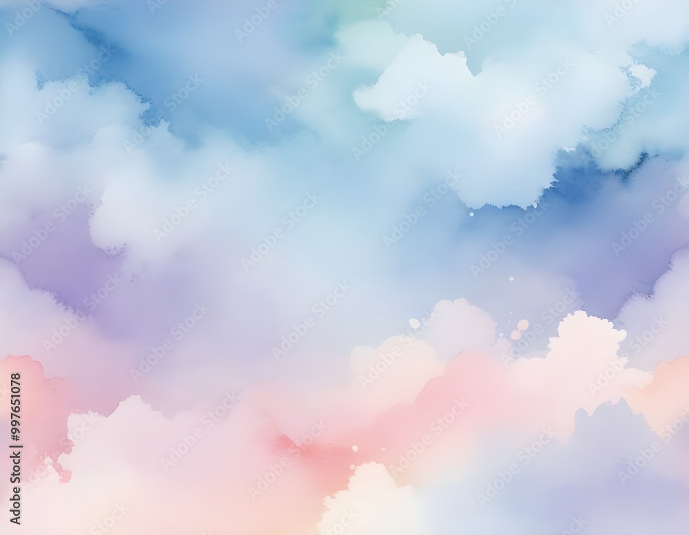 Obraz premium Soft Variant and harmonious background of stain splash watercolor Generated By AI
