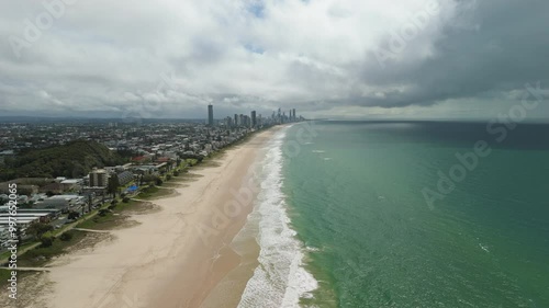 Wallpaper Mural Aerial video of beach in Gold Coast, Australia Torontodigital.ca