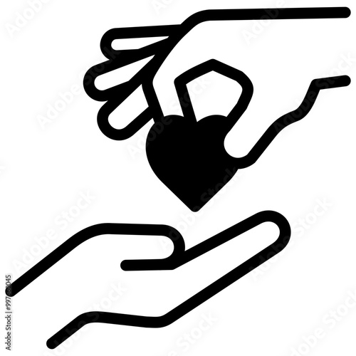 fundraising icon illustration design with solid