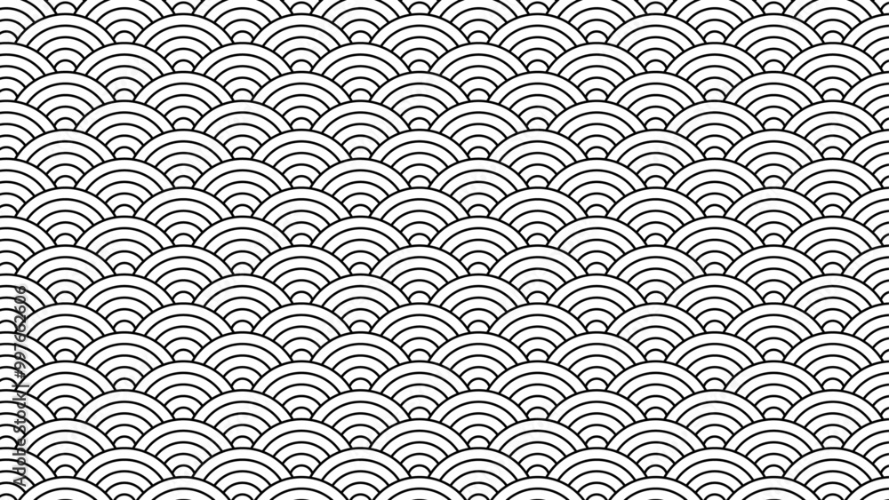 Simple Chinese pattern, Black and white seamless pattern Simple Chinese pattern, Black and white seamless pattern