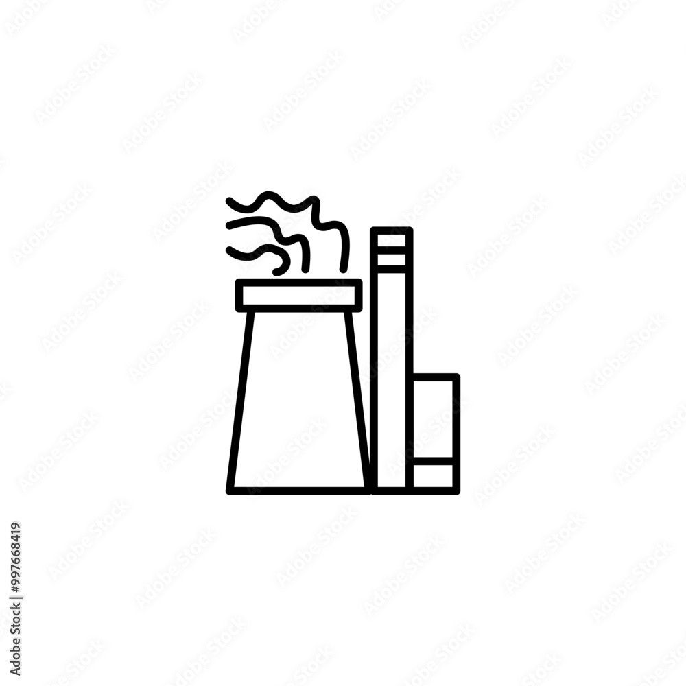 factory line icon factory line icon