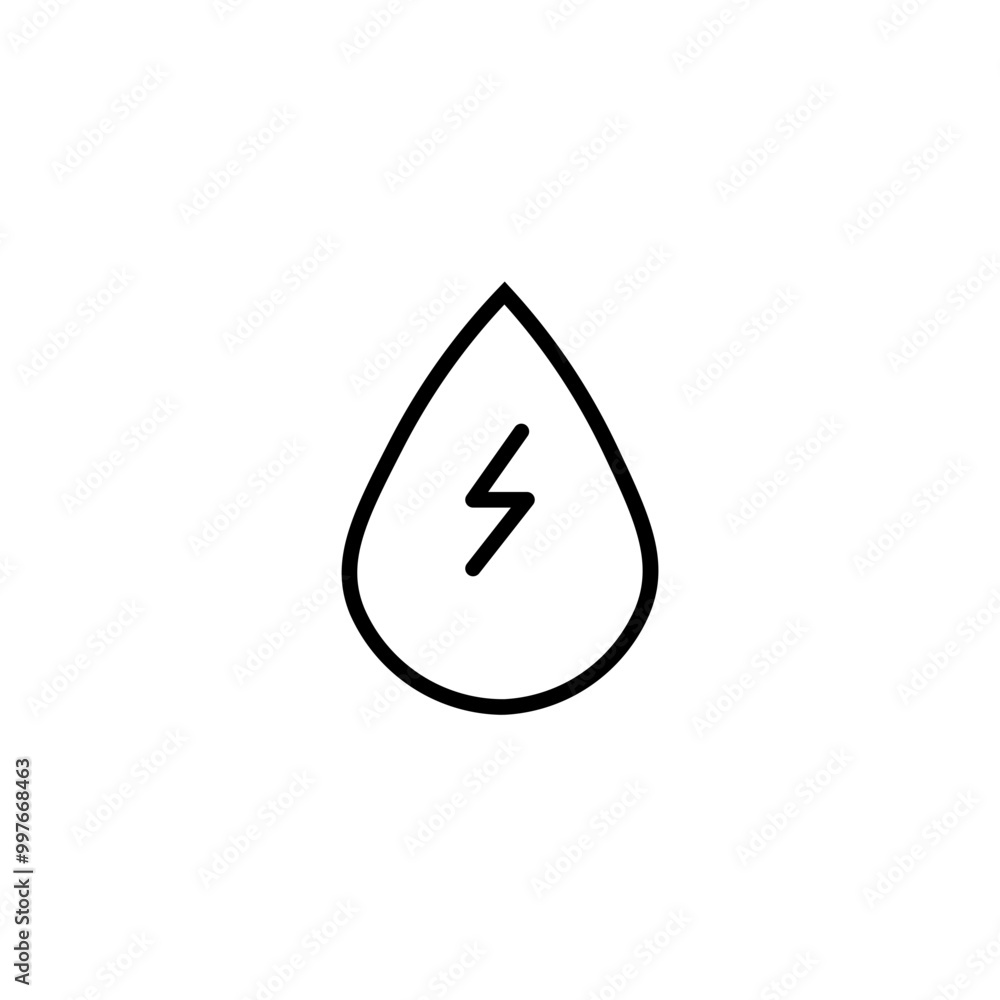 hydraulic energy line icon hydraulic energy line icon