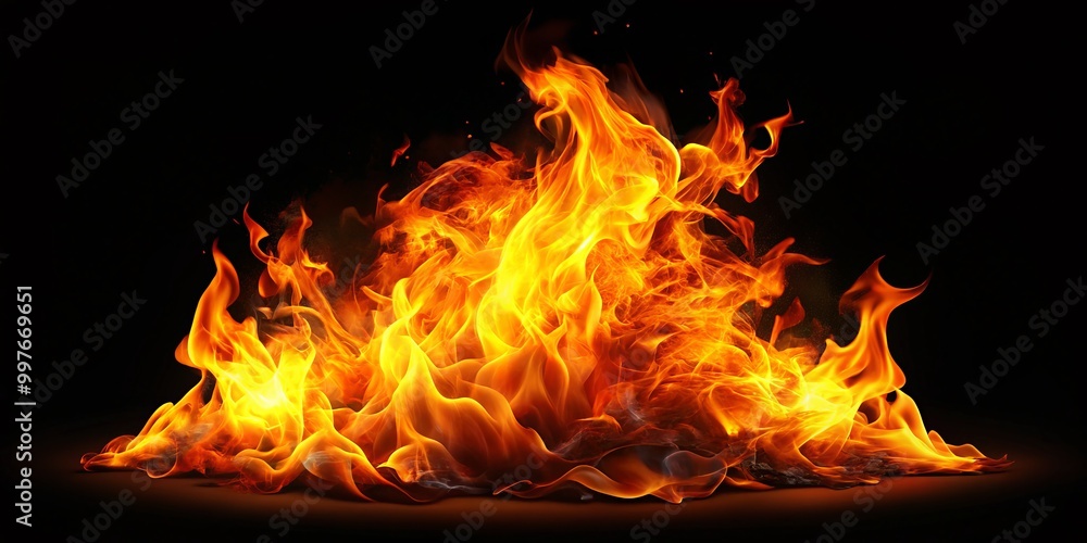 Introducing a high-quality transparent fire element in PNG format ...