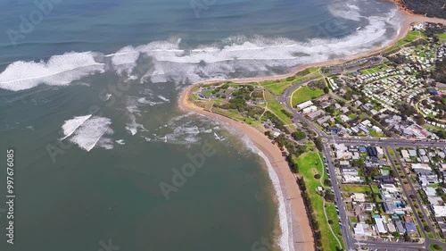 aerial view of beach