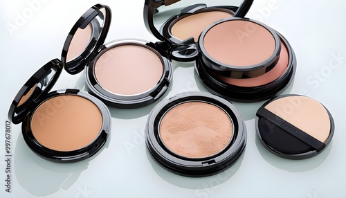 Sparkling powder and highlighter for perfect makeup application