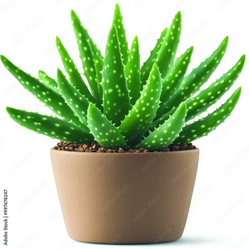 A vibrant aloe vera plant with striking green leaves, displayed in a minimalistic pot. Perfect for enhancing modern decor and bringing nature indoors. A vibrant aloe vera plant with striking green leaves, displayed in a minimalistic pot. Perfect for enhancing modern decor and bringing nature indoors.