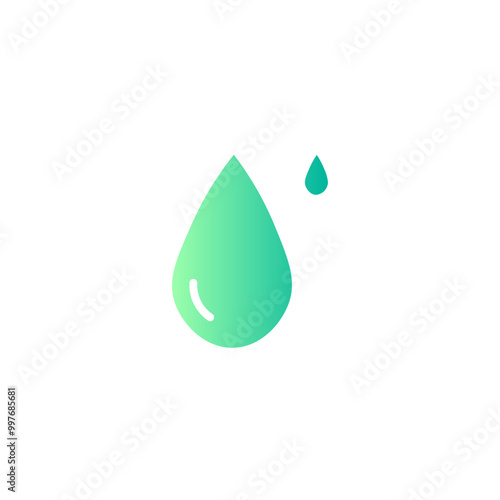 water drops gradient icon