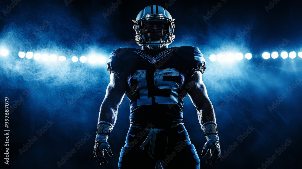 Naklejka premium “Shrouded Showdown: The Foggy Arena”