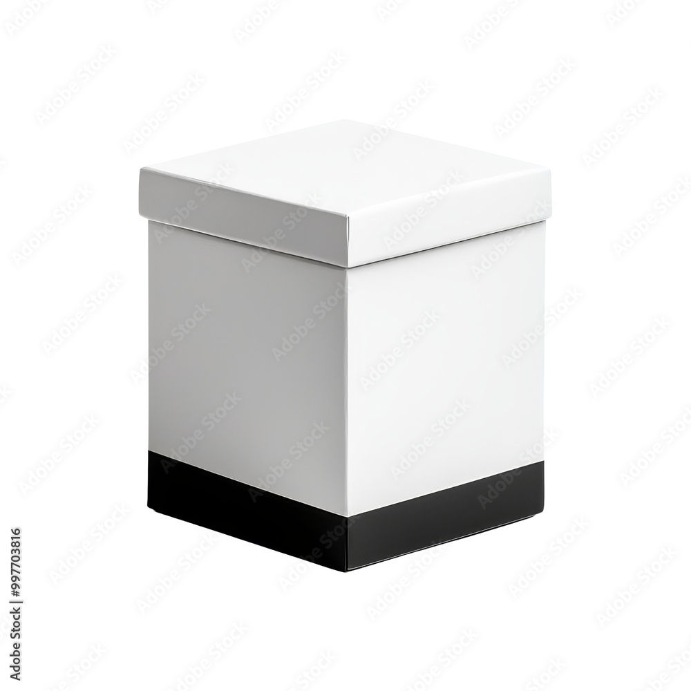 White Box with Black Bottom White Box with Black Bottom