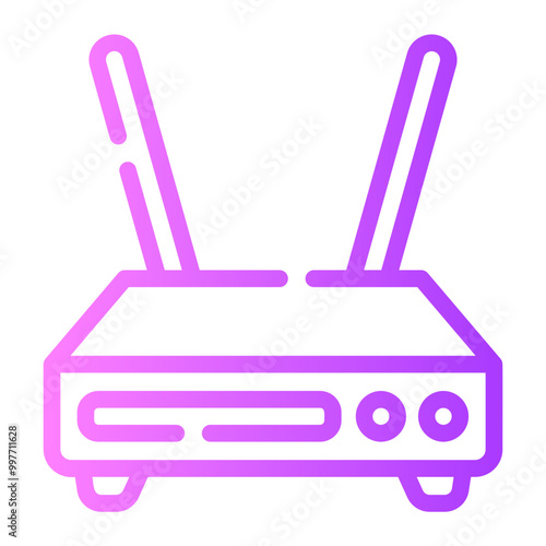 router Line Gradient Icon