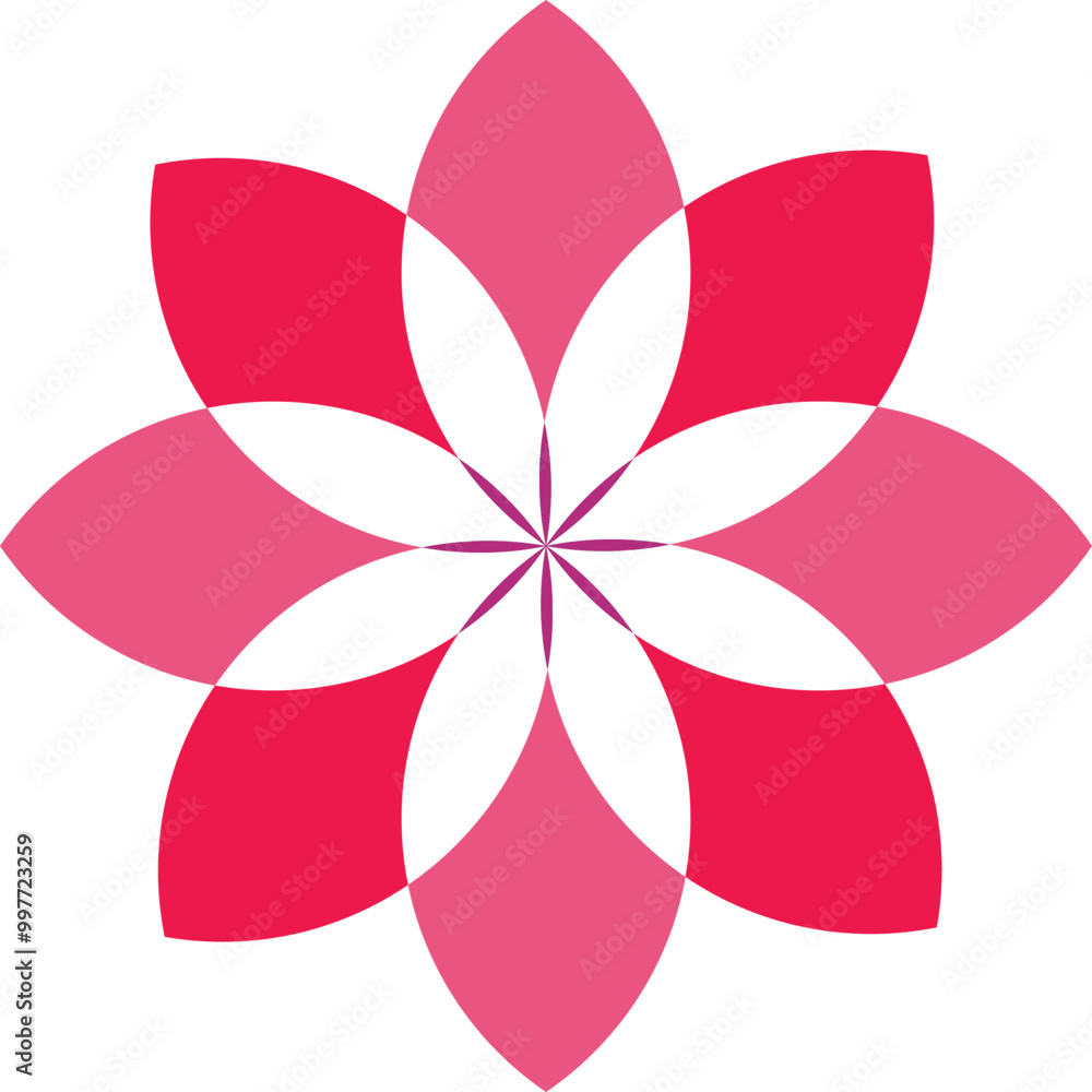 Pink Flower Vector Illustration EPS - Floral Graphic Design Pink Flower Vector Illustration EPS - Floral Graphic Design