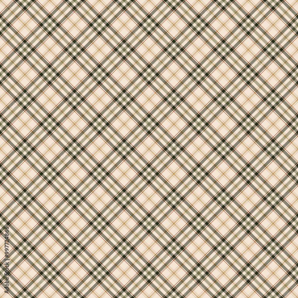 Earthy Autumn Plaid Check Seamless Pattern - Cute plaid check repeating pattern design Earthy Autumn Plaid Check Seamless Pattern - Cute plaid check repeating pattern design