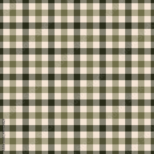 Earthy Autumn Plaid Check Seamless Pattern - Cute plaid check repeating pattern design