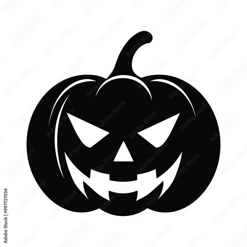 Halloween Pumpkin Silhouette Vector Halloween Pumpkin Silhouette Vector