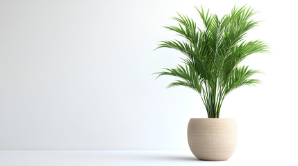 Modern indoor plant isolate on white background