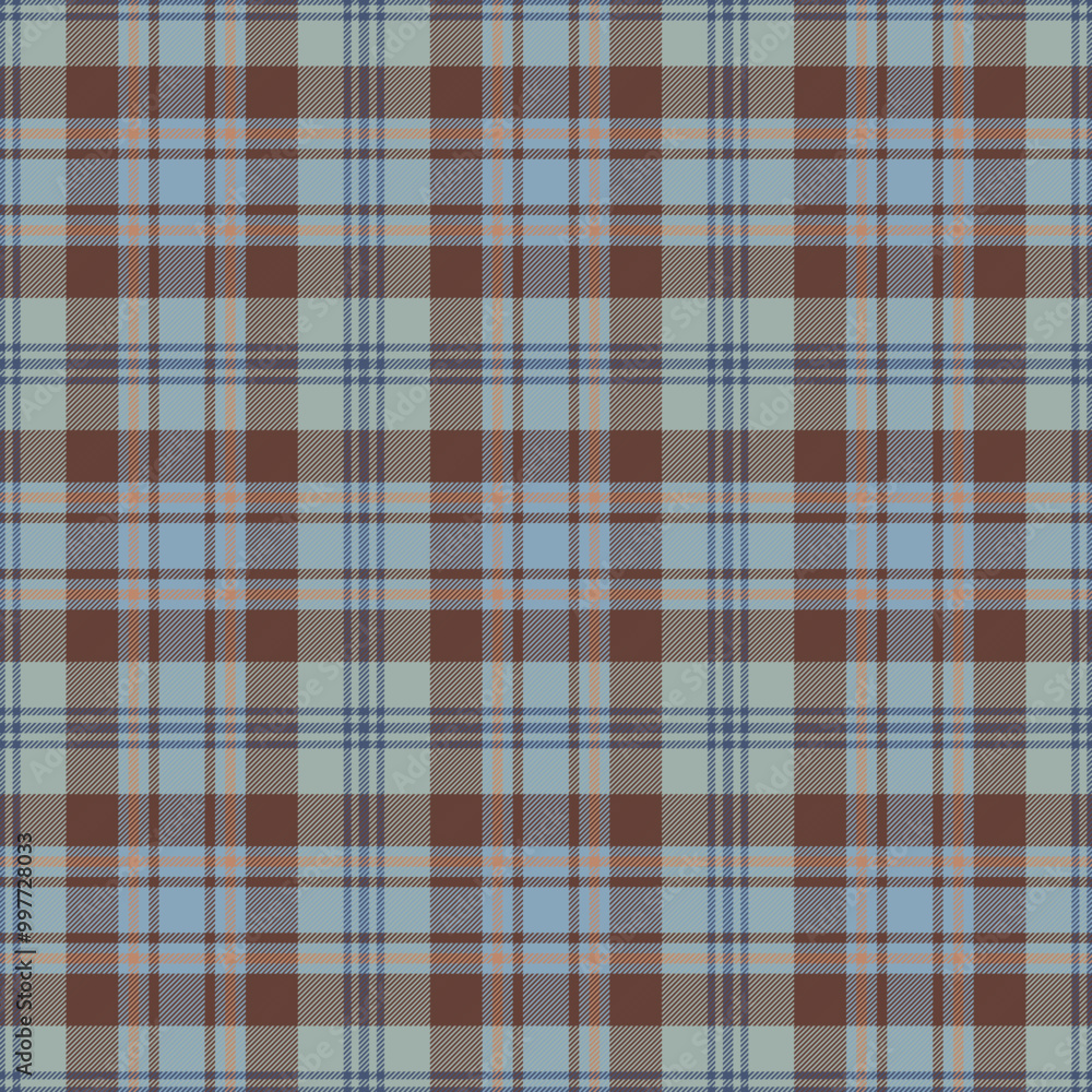 Obraz premium Autumn Plaid Check Seamless Pattern - Cute plaid check repeating pattern design