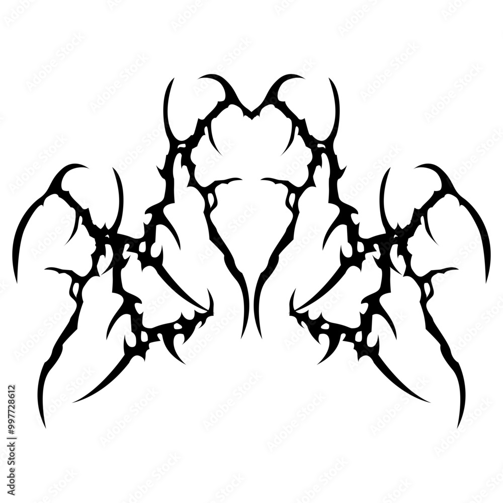 futuristic abstract cybersigilism icon futuristic abstract cybersigilism icon