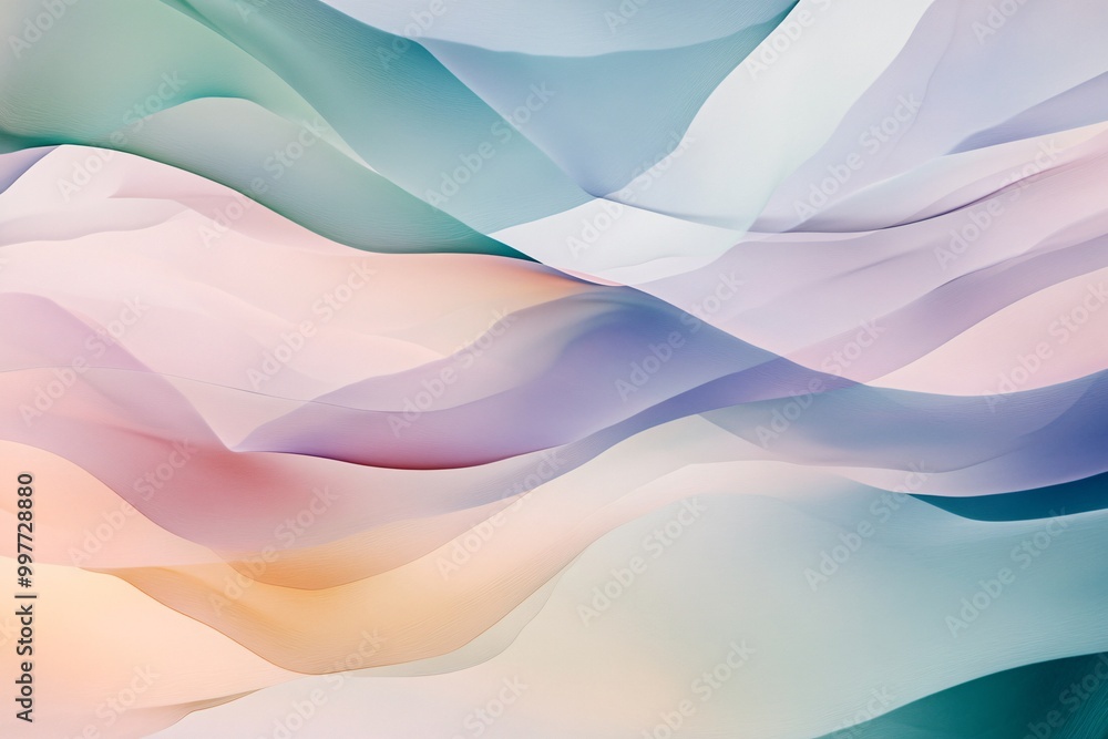 Obraz premium Soft Abstract Organic Forms in Gentle Motion