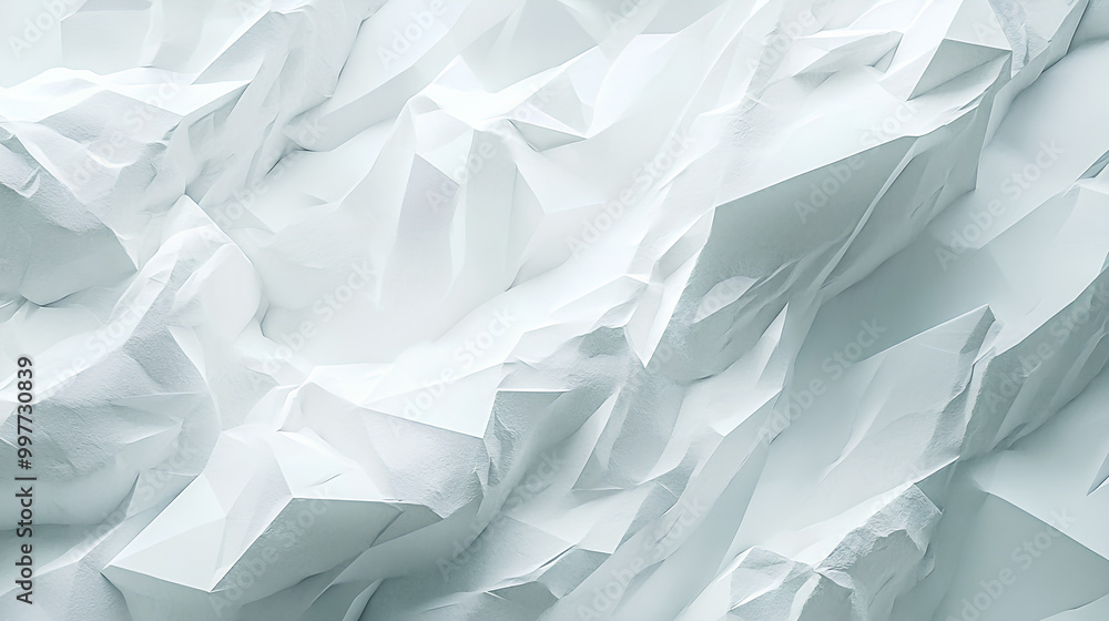 Obraz premium Textured White Geometric Abstract