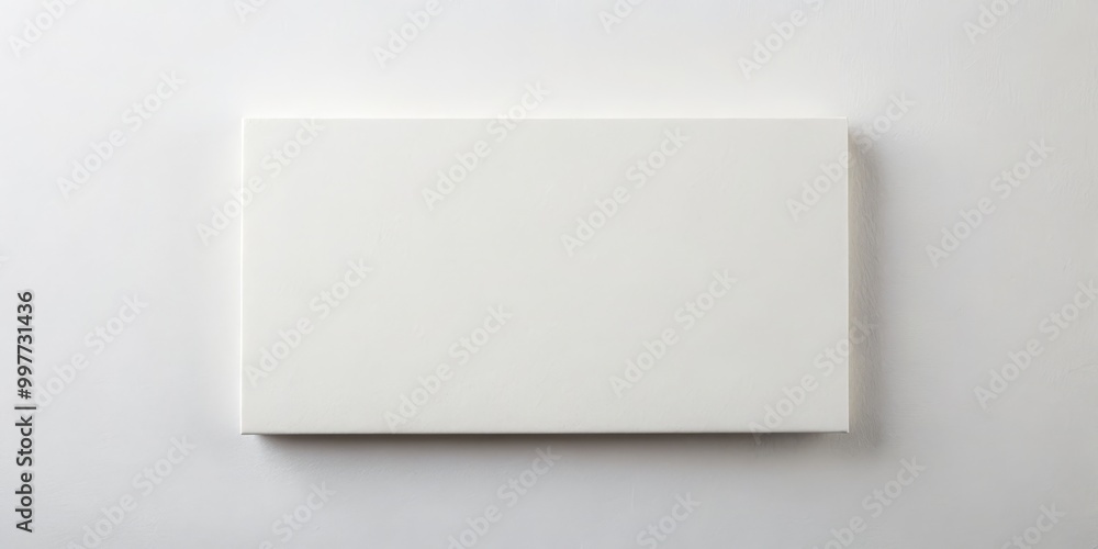 Minimalist Blank Canvas on White Wall Clean Slate for Creativity Simple, Elegant Mockup for Designers, Copywriters and Artists Minimalist Blank Canvas on White Wall Clean Slate for Creativity Simple, Elegant Mockup for Designers, Copywriters and Artists