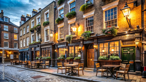 Historic pub exterior near British Museum in London, UK, pub, Museum Tavern, British Museum, exterior, architecture, landmark