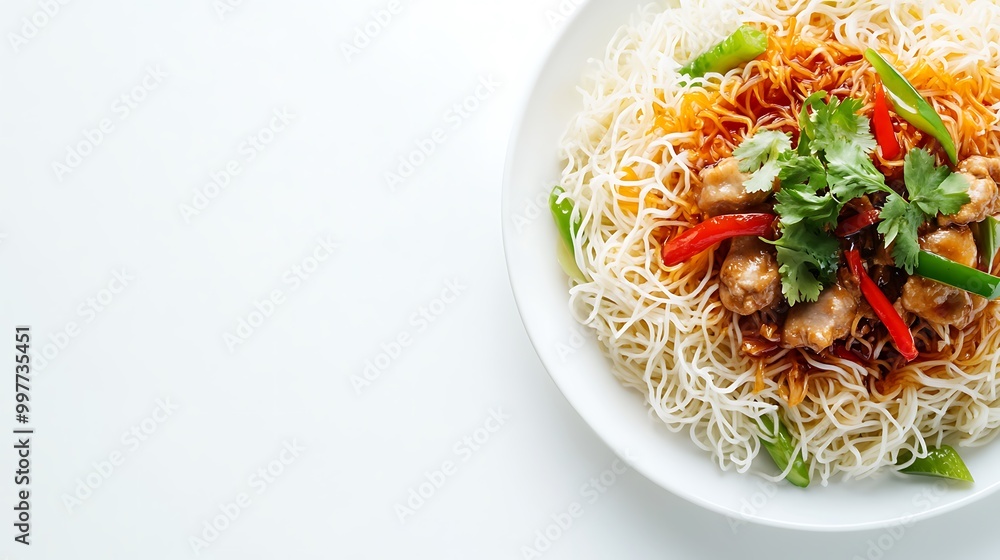 Stir-fried Noodles with Chicken and Vegetables Stir-fried Noodles with Chicken and Vegetables