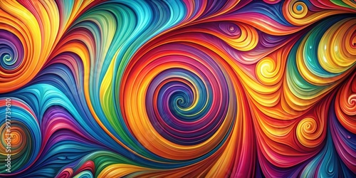 Abstract background with swirling patterns and vibrant colors, abstract, background, swirls, patterns, vibrant, colors