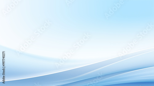 Abstract background composed of soft blue and white wavy lines, flowing lines