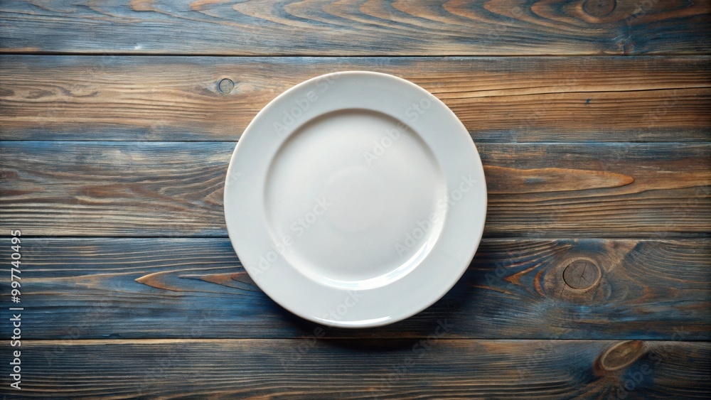 Empty plate on table from top view, plate, empty, food, table, dining, restaurant, clean, white, dinnerware, kitchenware Empty plate on table from top view, plate, empty, food, table, dining, restaurant, clean, white, dinnerware, kitchenware