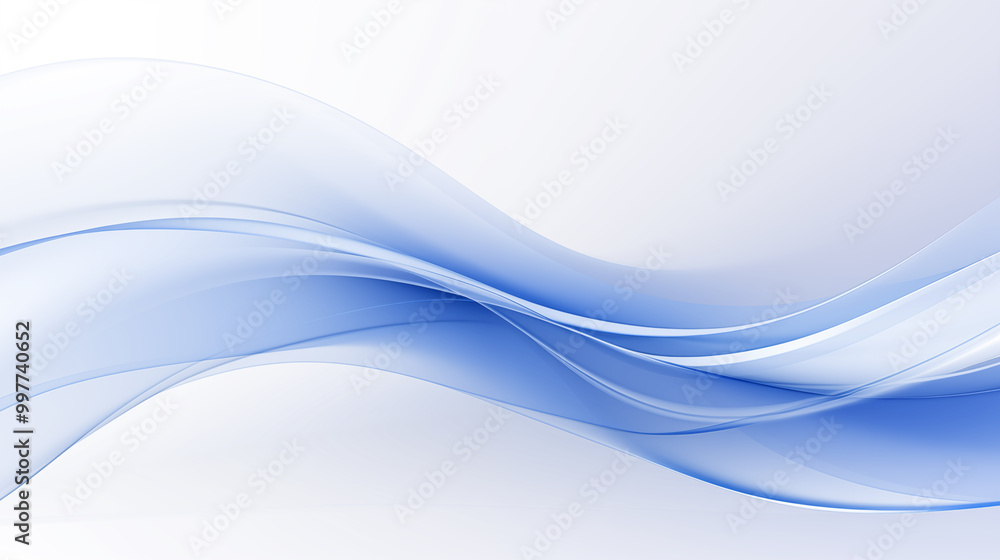 Abstract background composed of soft blue and white wavy lines, flowing lines Abstract background composed of soft blue and white wavy lines, flowing lines