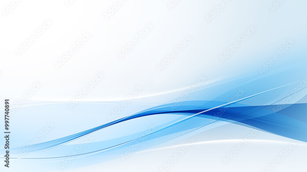 Abstract background composed of soft blue and white wavy lines, flowing lines Abstract background composed of soft blue and white wavy lines, flowing lines