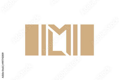 vector letter lm logo design template