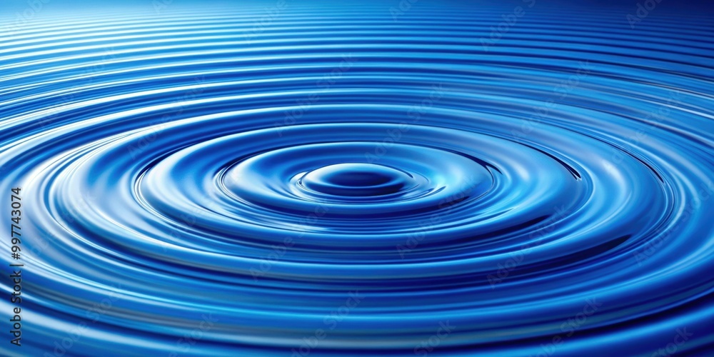 Blue concentric rings with ripple effect in a render , abstract, circles, waves, water, digital, background, design, pattern Blue concentric rings with ripple effect in a render , abstract, circles, waves, water, digital, background, design, pattern