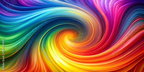 Abstract colorful background with vibrant swirls and gradients, abstract, colorful, background, vibrant, swirls, gradients