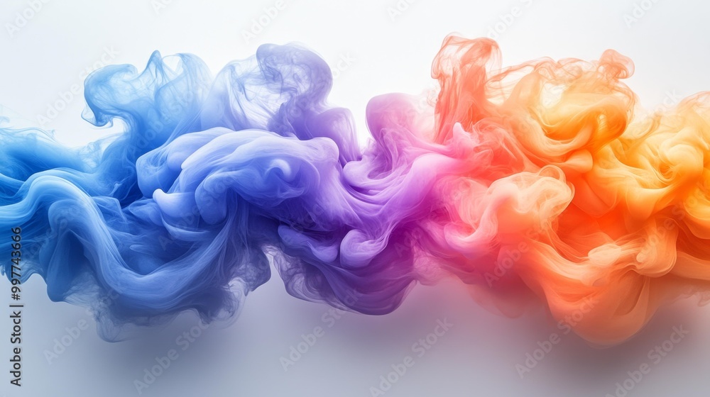 Colorful Smoke Abstract Art Generative AI Colorful Smoke Abstract Art Generative AI