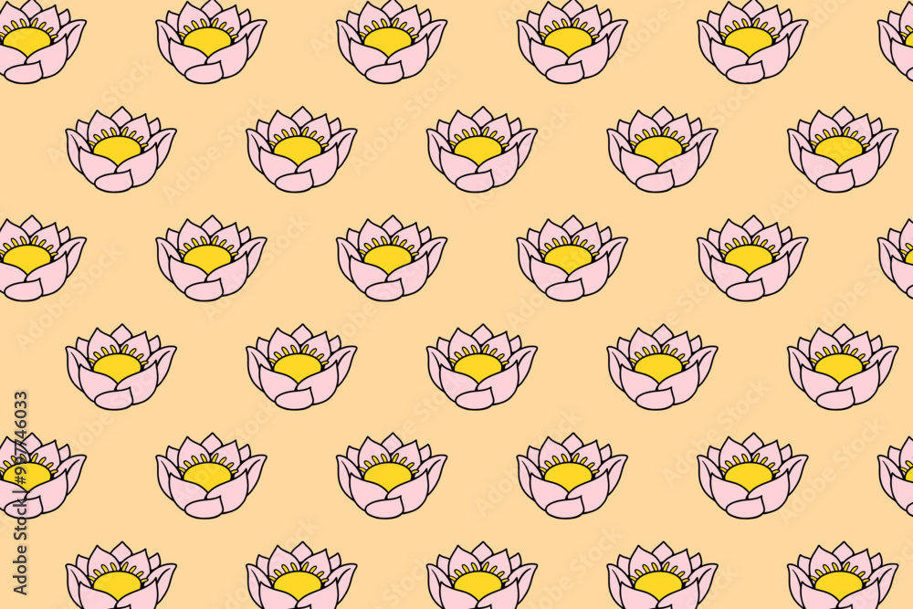 pink lotus flowers colorful pattern background. doodle pink lotus flowers seamless pattern background. beauty flowers seamless pattern with pink lotus flowers petals pink lotus flowers background. pink lotus flowers colorful pattern background. doodle pink lotus flowers seamless pattern background. beauty flowers seamless pattern with pink lotus flowers petals pink lotus flowers background.