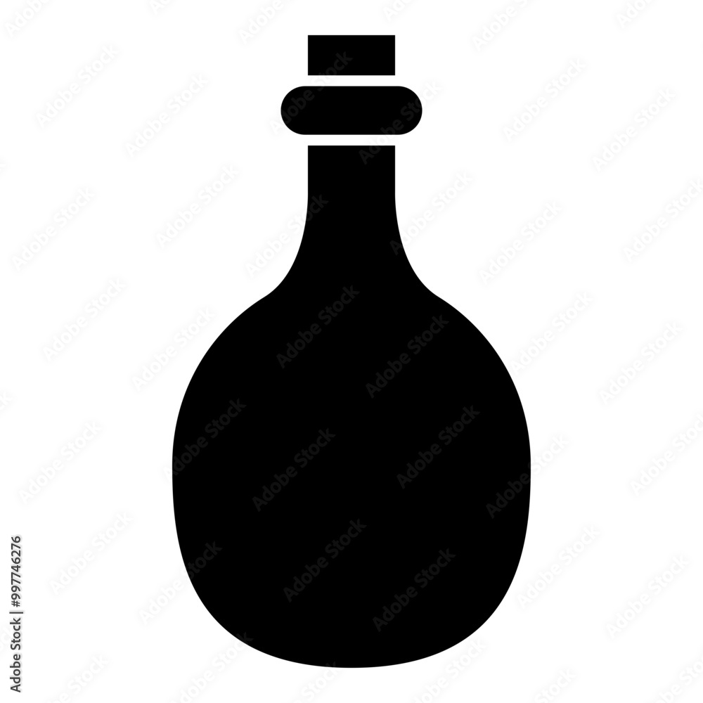 Perfume Bottle Icon Glyph Style. Simple Packaging Symbol Vector Illustration. Perfume Bottle Icon Glyph Style. Simple Packaging Symbol Vector Illustration.